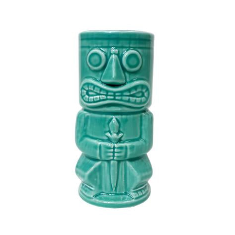 Teal Stone God Tiki