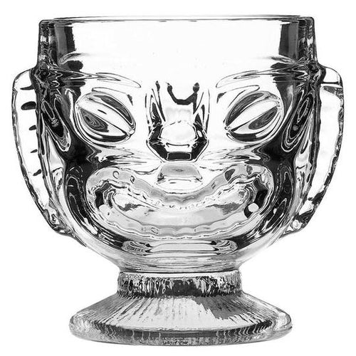 Two-Faced Tiki Glass