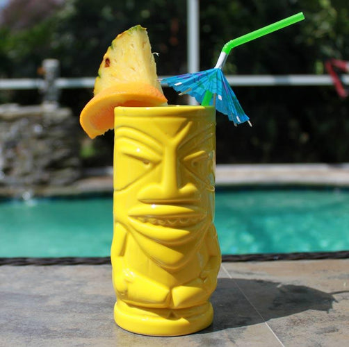 Yellow Tiki Butt Mug